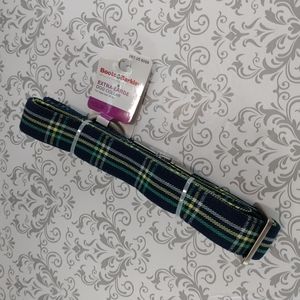 Boots & Barley Dog Collar NEW Green and Blue